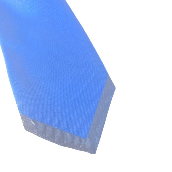 Custom two tone blue power kids tie holiday party fancy fun dress up leader - Picture 2 of 7